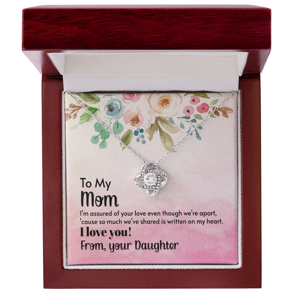 Mother's Day Gift from Daughter – Love Knot Necklace for Mom – Emotional Gift from Daughter to Mother – Jewelry Gift for Mom - FORGEDnLOVE