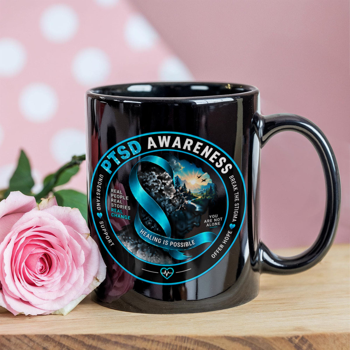 PTSD Awareness Mug | Healing Is Possible | You Are Not Alone