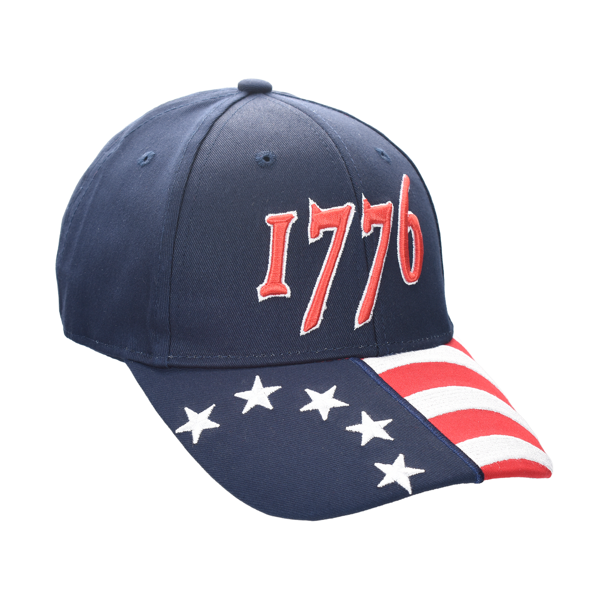 1776 Cap – American Betsy Ross Flag Bill | Patriotic Cotton Twill Cap - FORGEDnLOVE