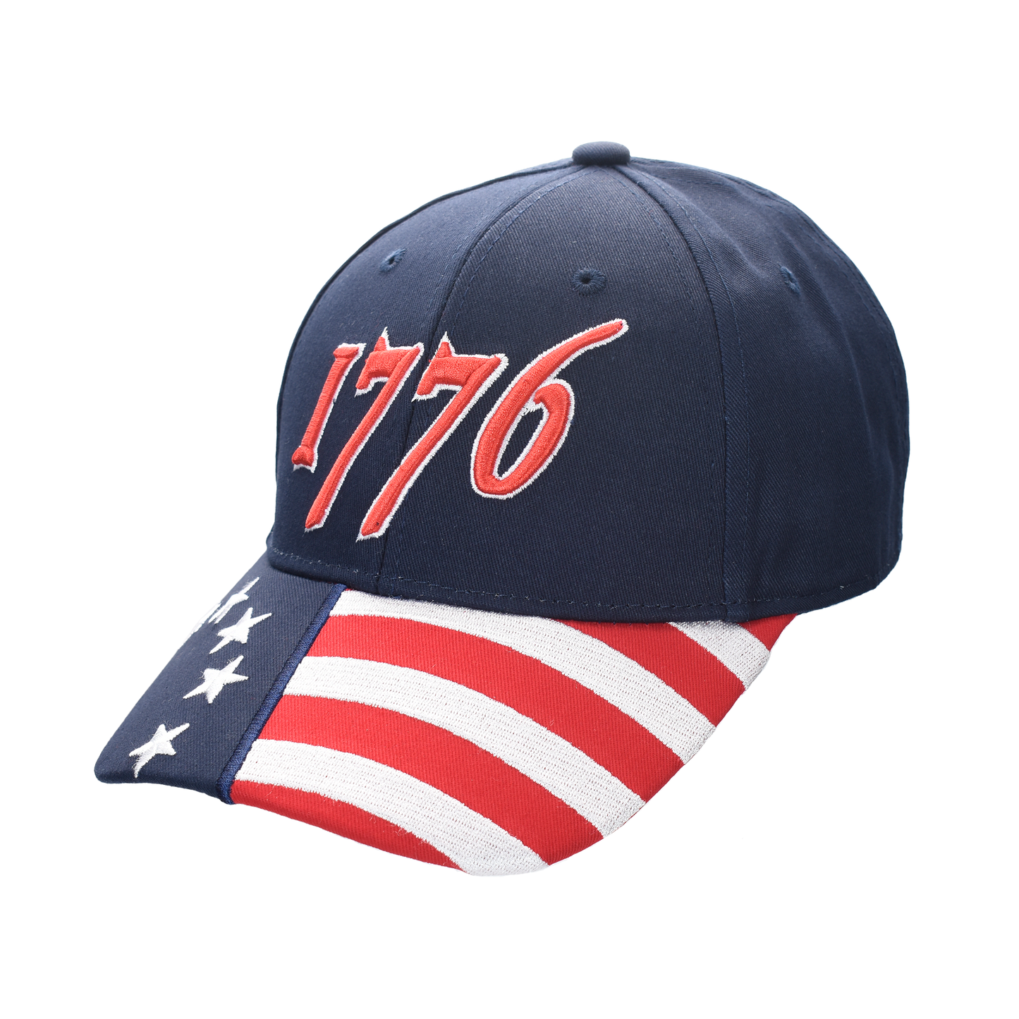 1776 Cap – American Betsy Ross Flag Bill | Patriotic Cotton Twill Cap - FORGEDnLOVE