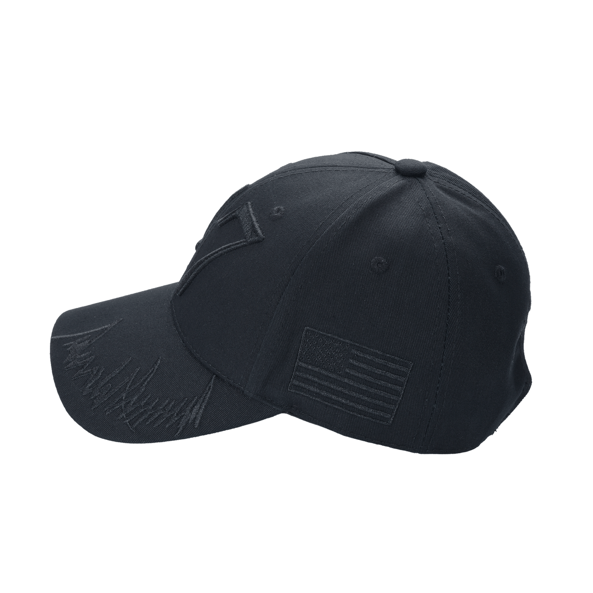 Dark Trump “47” Cap – President Trump Embroidered Cotton Twill Hat - FORGEDnLOVE