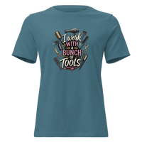 Funny Hairstylist Shirt – I Work With A Bunch Of Tools – Hair Stylist Gift Tee