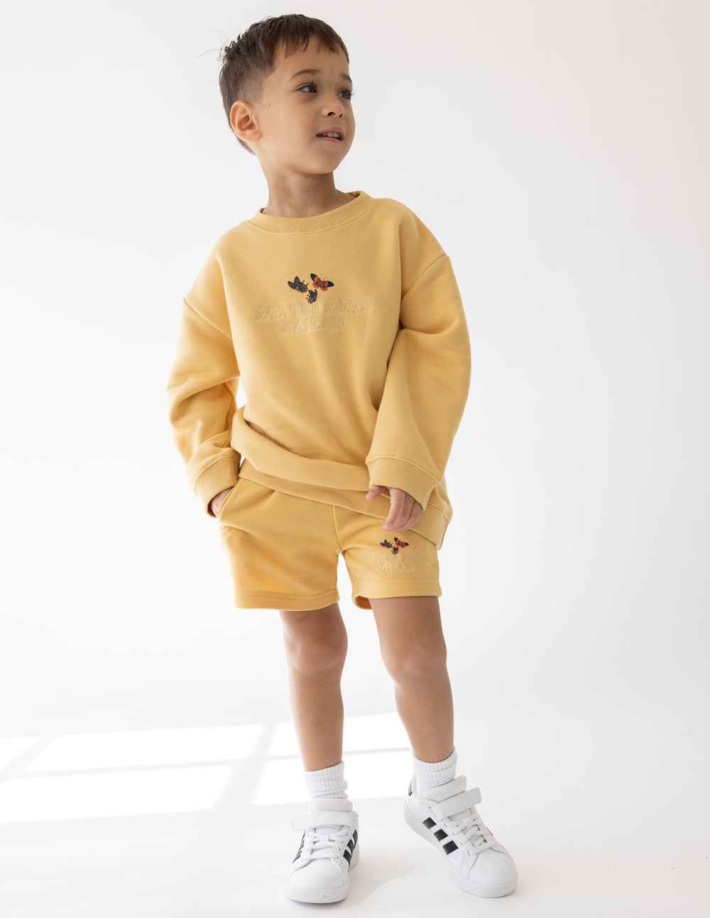 Better Days Butterfly Kids Crewneck