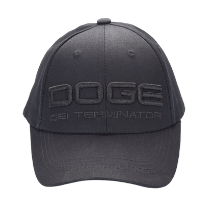 DOGE “Department of Government Efficiency” Cap ‒ Black / Musk-Ramaswamy Embroidery - FORGEDnLOVE