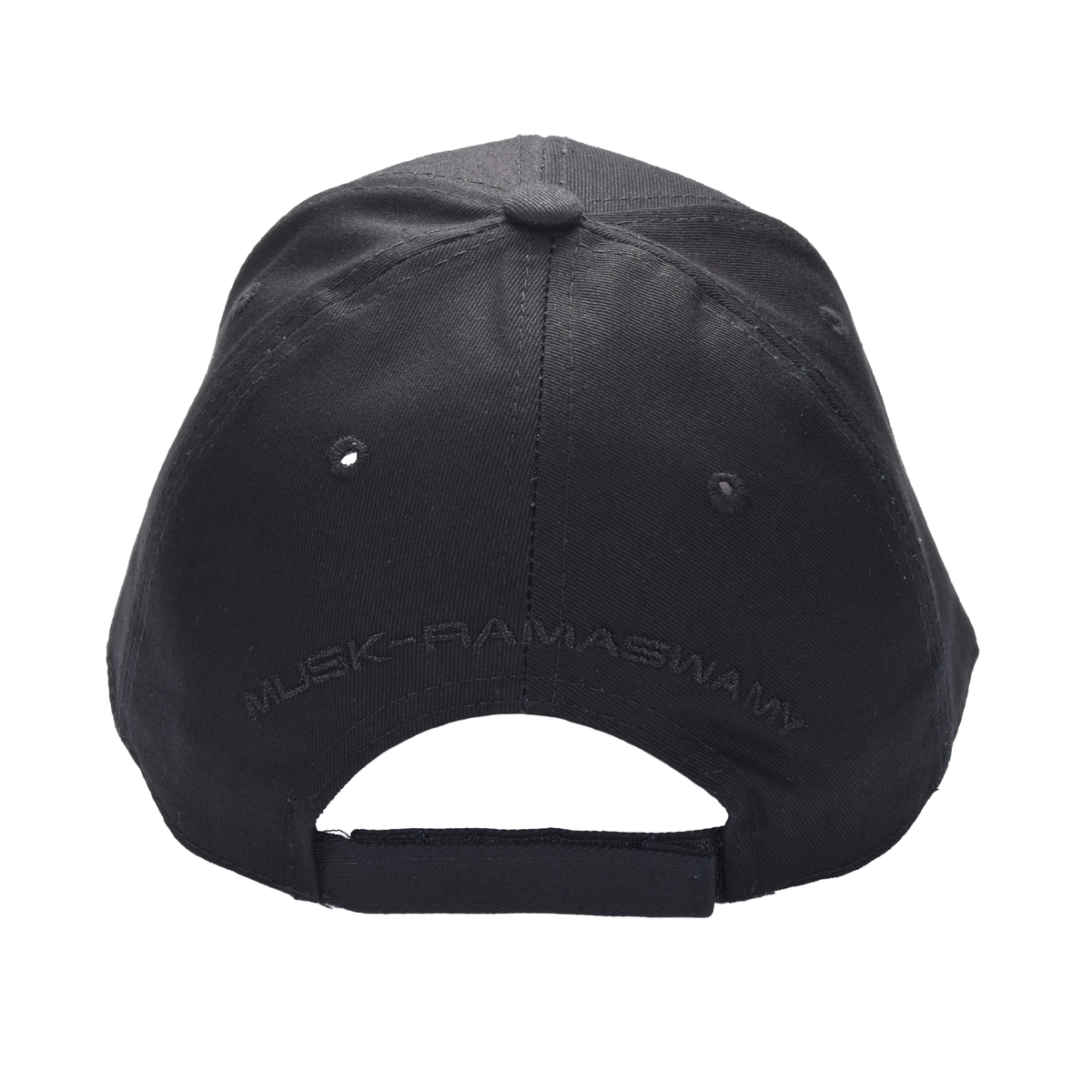 DOGE “Department of Government Efficiency” Cap ‒ Black / Musk-Ramaswamy Embroidery - FORGEDnLOVE