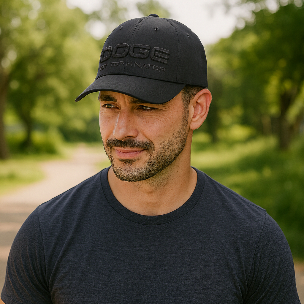 DOGE “Department of Government Efficiency” Cap ‒ Black / Musk-Ramaswamy Embroidery - FORGEDnLOVE