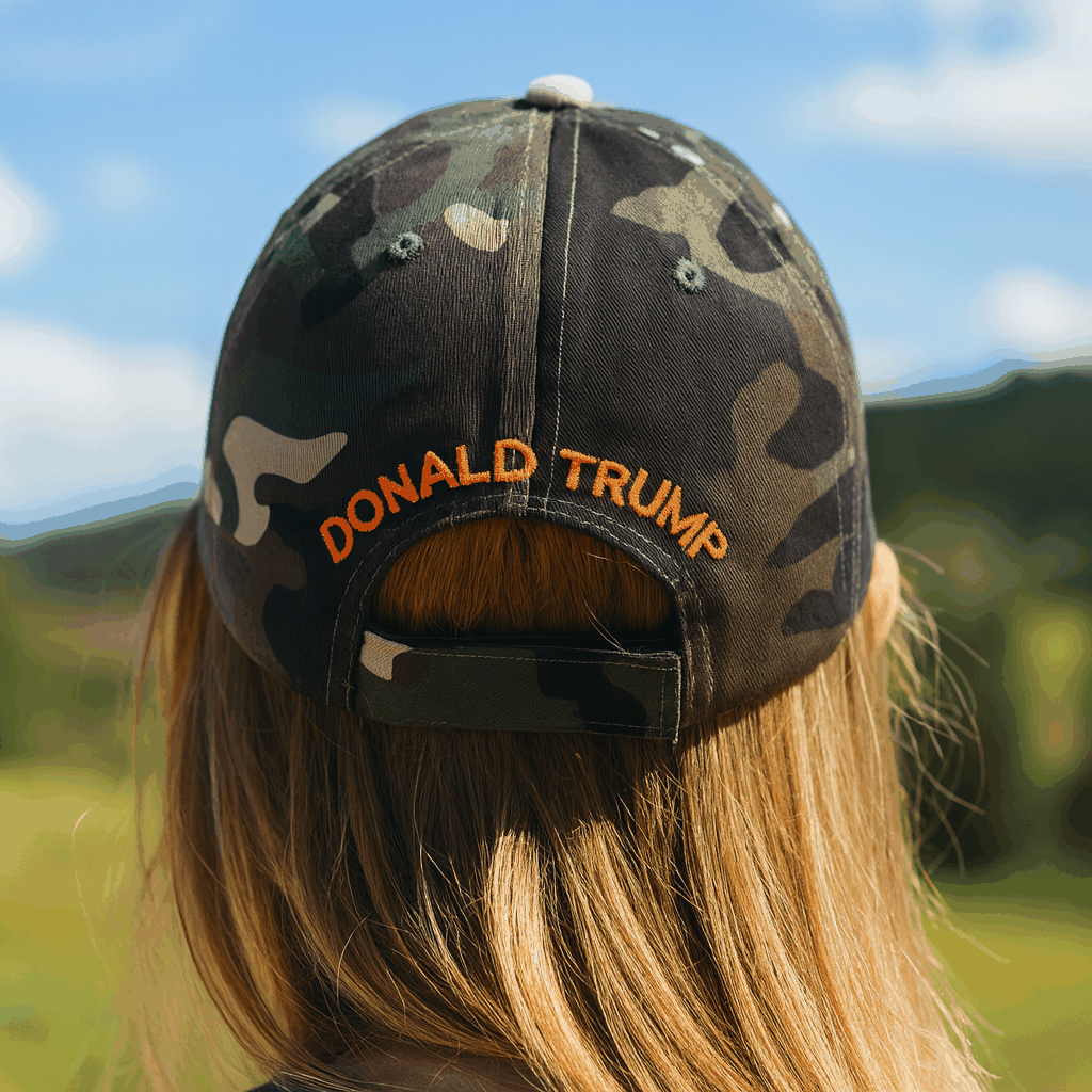 Don’t Tread on Trump Camo Cap – Adjustable Cotton Twill MAGA Hat with 45th President Design - FORGEDnLOVE