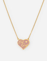 Enamel Let God Necklace