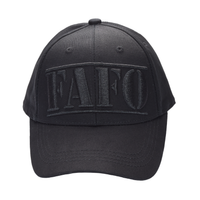 Dark FAFO President Trump Cap – Premium Cotton Twill Patriot Hat - FORGEDnLOVE