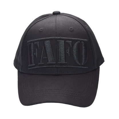 Dark FAFO President Trump Cap – Premium Cotton Twill Patriot Hat - FORGEDnLOVE