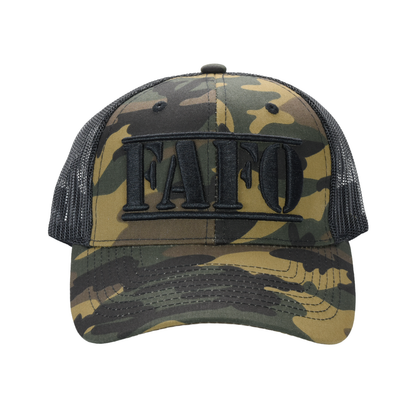 FAFO Trucker Cap (F*ck Around & Find Out) – Camo Mesh Back Hat, Tactical Outdoor Statement - FORGEDnLOVE