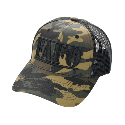 FAFO Trucker Cap (F*ck Around & Find Out) – Camo Mesh Back Hat, Tactical Outdoor Statement - FORGEDnLOVE