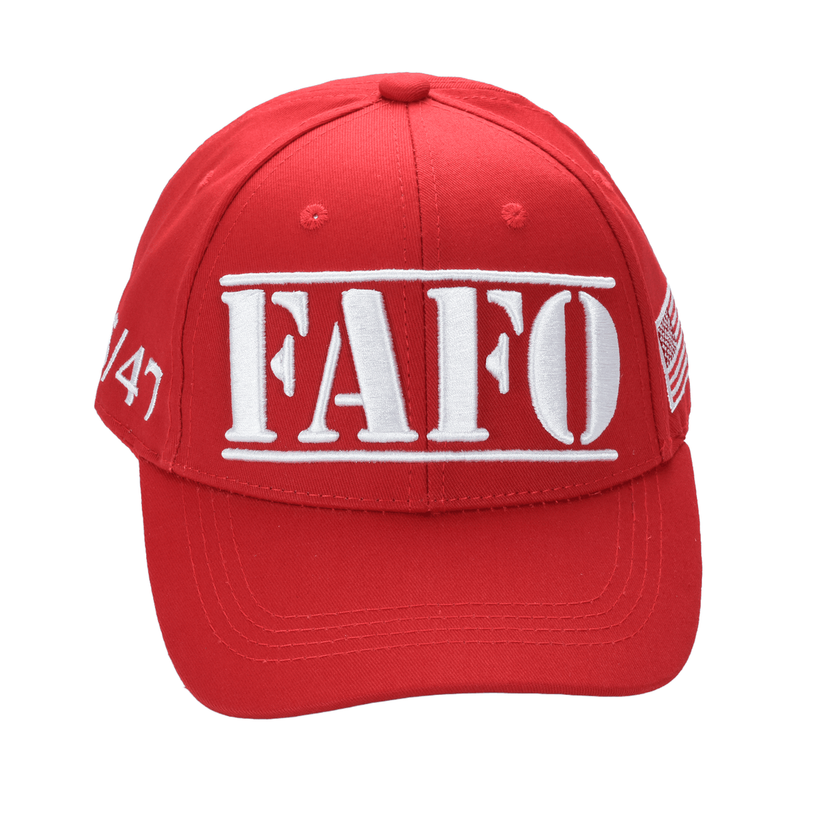 FAFO President Trump Cap – Premium Cotton Twill Patriot Hat, Red - FORGEDnLOVE