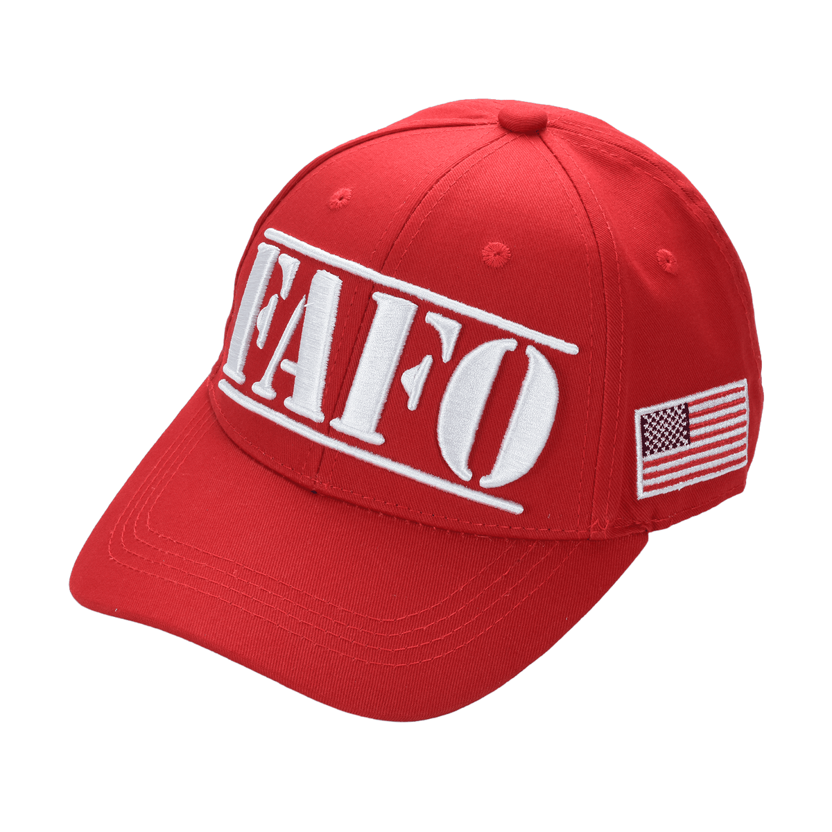 FAFO President Trump Cap – Premium Cotton Twill Patriot Hat, Red - FORGEDnLOVE