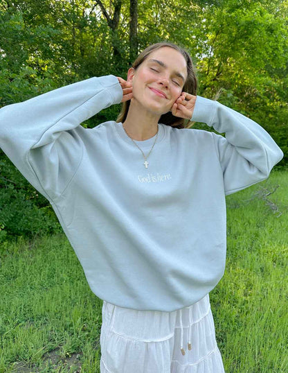 God Is Here Unisex Crewneck