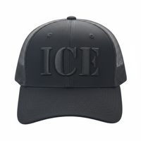 ICE Blackout Trucker Cap | Patriotic Mesh-Back Adjustable Hat - FORGEDnLOVE