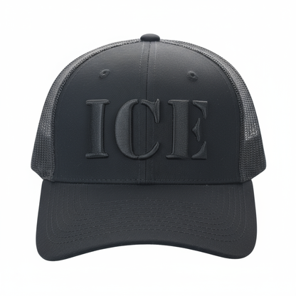 ICE Blackout Trucker Cap | Patriotic Mesh-Back Adjustable Hat - FORGEDnLOVE