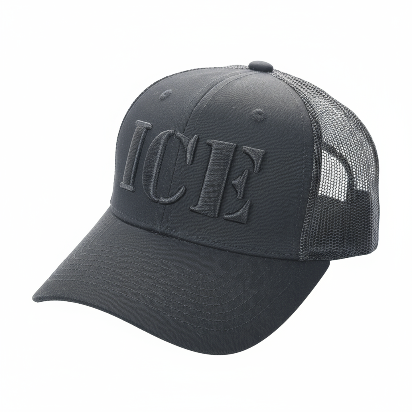 ICE Blackout Trucker Cap | Patriotic Mesh-Back Adjustable Hat - FORGEDnLOVE