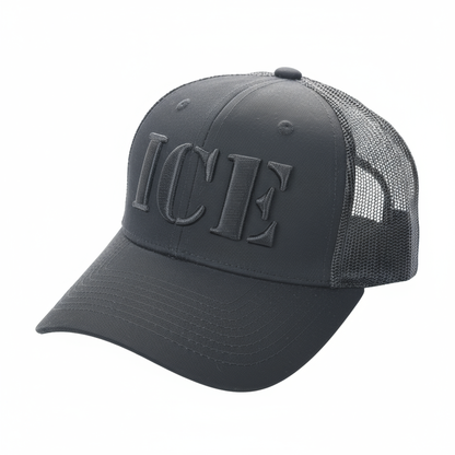 ICE Blackout Trucker Cap | Patriotic Mesh-Back Adjustable Hat - FORGEDnLOVE