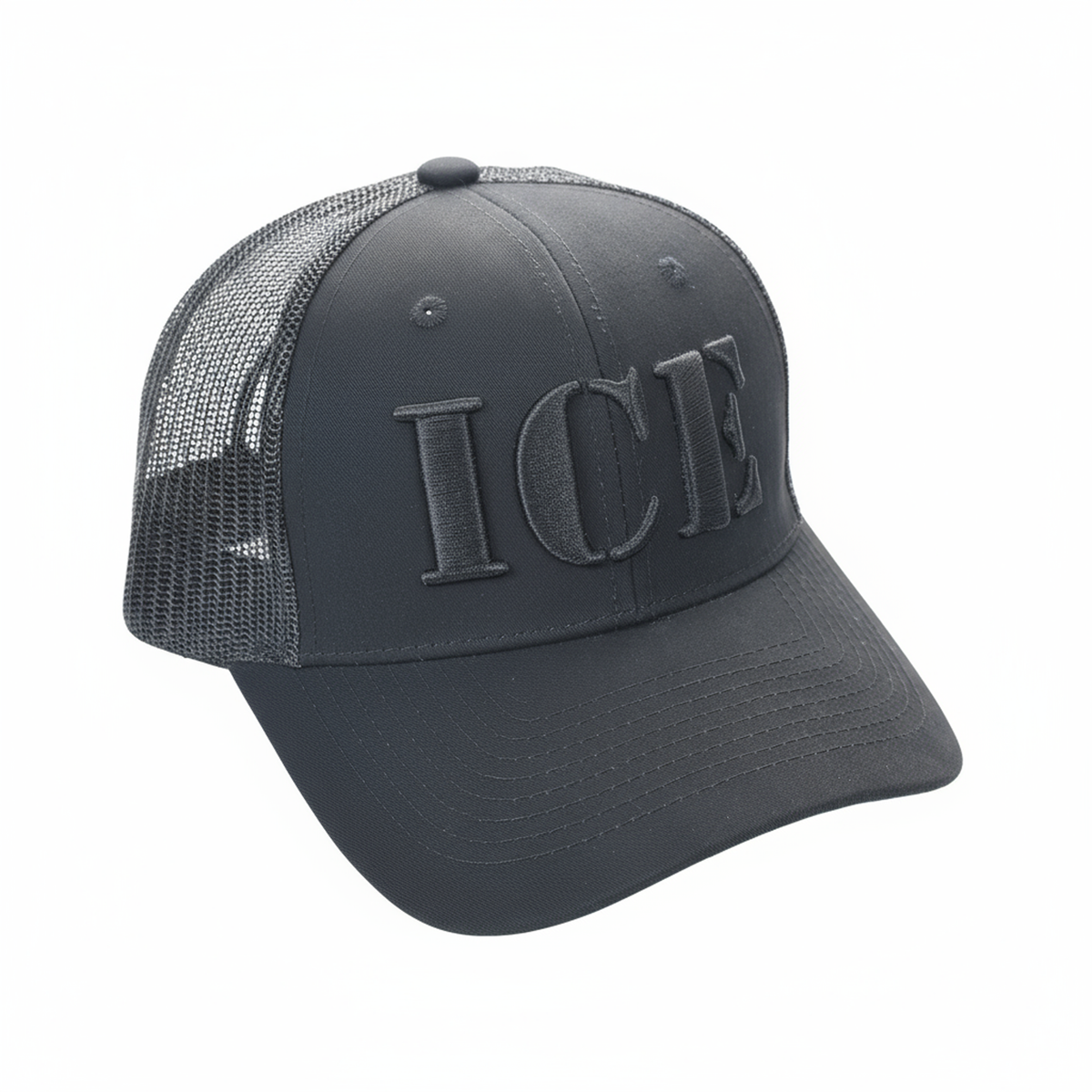 ICE Blackout Trucker Cap | Patriotic Mesh-Back Adjustable Hat - FORGEDnLOVE