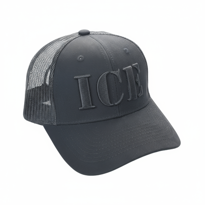 ICE Blackout Trucker Cap | Patriotic Mesh-Back Adjustable Hat - FORGEDnLOVE