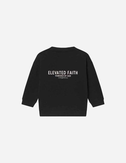 Kingdom Club Black Kids Crewneck