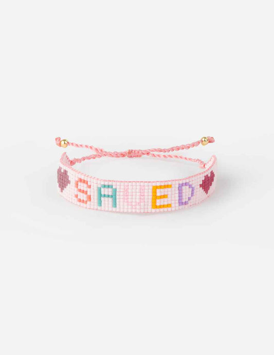 Saved Micro Bead String Bracelet