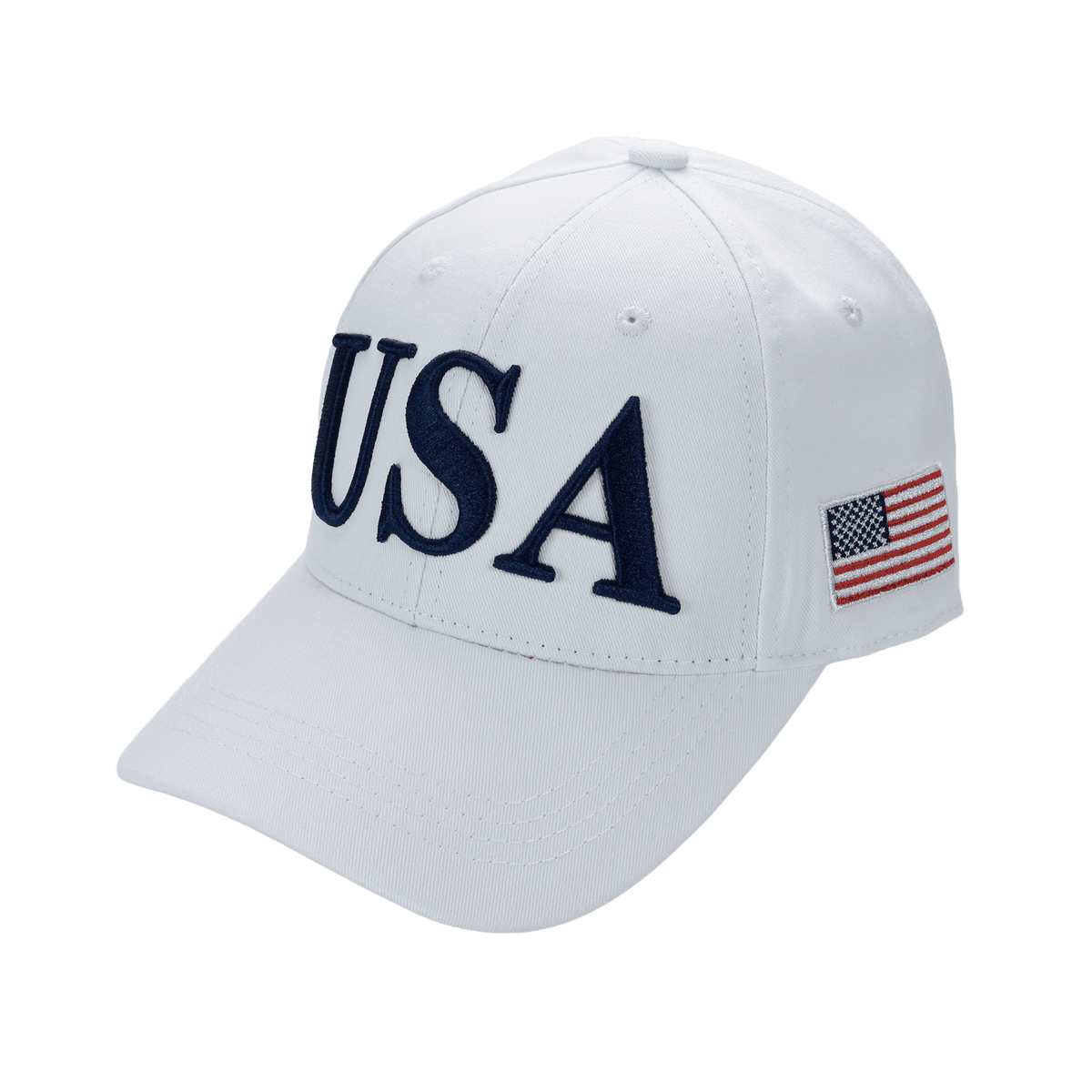 USA Premium Cotton Twill Patriot Cap – American Flag Dad Hat, Embroidered Hat - FORGEDnLOVE