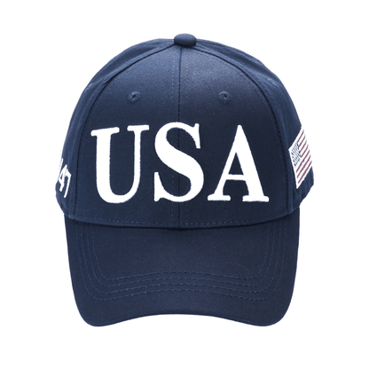 USA Premium Cotton Twill Patriot Cap – American Flag Dad Hat, Embroidered Hat - FORGEDnLOVE