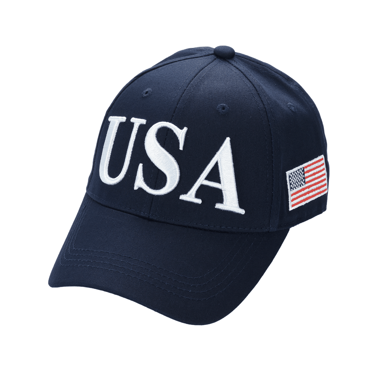 USA Premium Cotton Twill Patriot Cap – American Flag Dad Hat, Embroidered Hat - FORGEDnLOVE