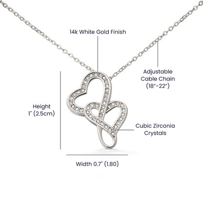 Mother's Day Gift for Mom – Heart to Heart Necklace – Emotional Jewelry Gift for Mother – Love Necklace for Mom - FORGEDnLOVE