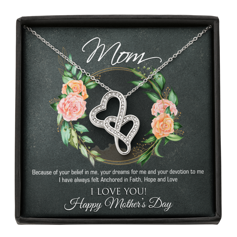 Mother's Day Gift for Mom – Heart to Heart Necklace – Emotional Jewelry Gift for Mother – Love Necklace for Mom - FORGEDnLOVE