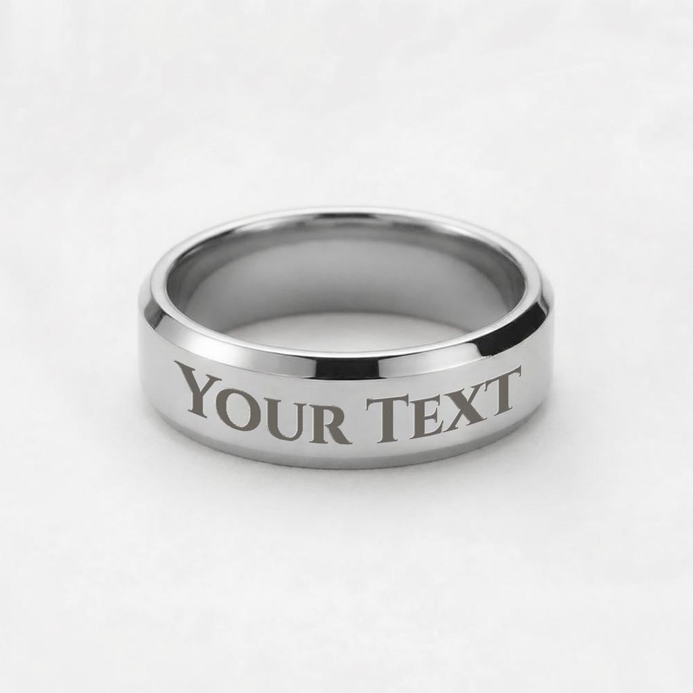 To My Man Ring – Personalized Engraved Gift for Him | Romantic Gift for Husband, Boyfriend, Military Man - FORGEDnLOVE