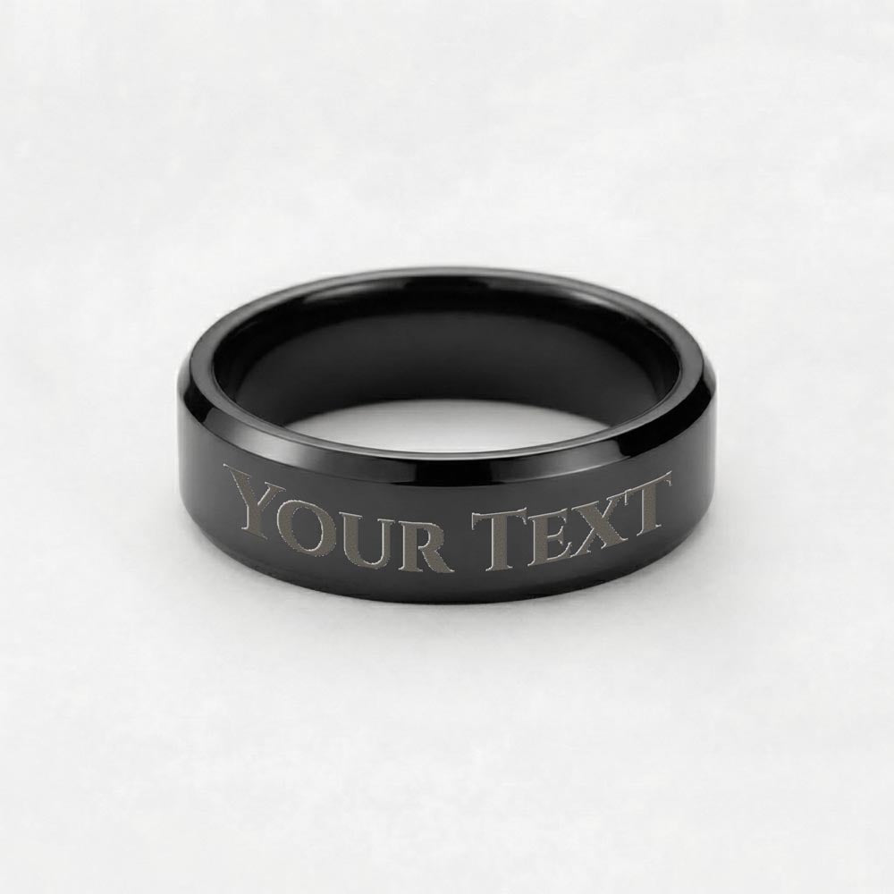 To My Man Ring – Personalized Engraved Gift for Him | Romantic Gift for Husband, Boyfriend, Military Man - FORGEDnLOVE