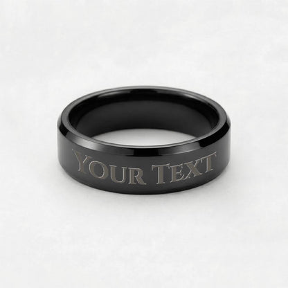 To My Man Ring – Personalized Engraved Gift for Him | Romantic Gift for Husband, Boyfriend, Military Man - FORGEDnLOVE