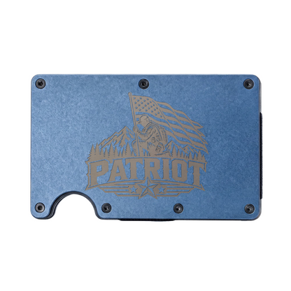 Patriot Engraved Metal Wallet | American Eagle & Flag Money Clip