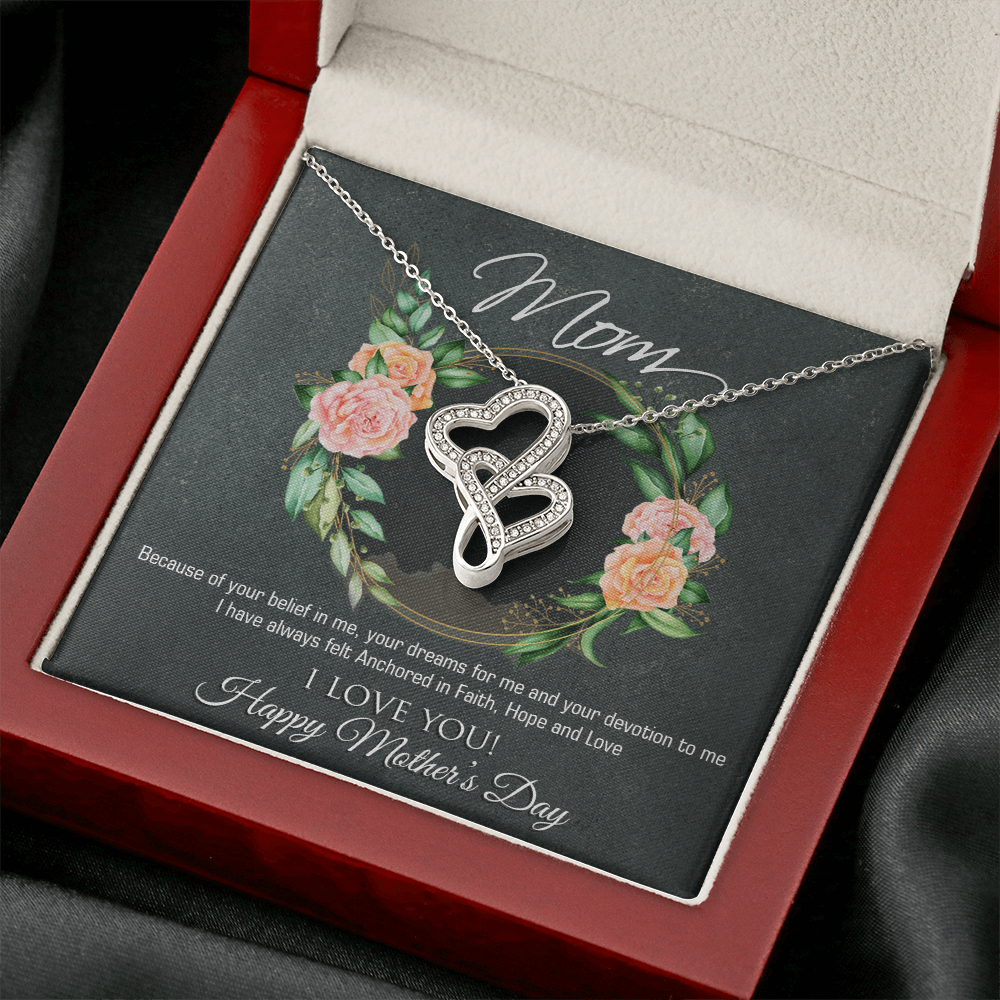 Mother's Day Gift for Mom – Heart to Heart Necklace – Emotional Jewelry Gift for Mother – Love Necklace for Mom - FORGEDnLOVE