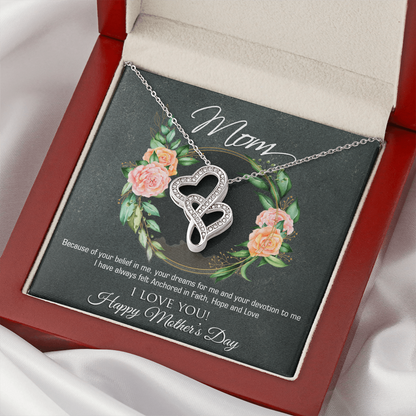 Mother's Day Gift for Mom – Heart to Heart Necklace – Emotional Jewelry Gift for Mother – Love Necklace for Mom - FORGEDnLOVE