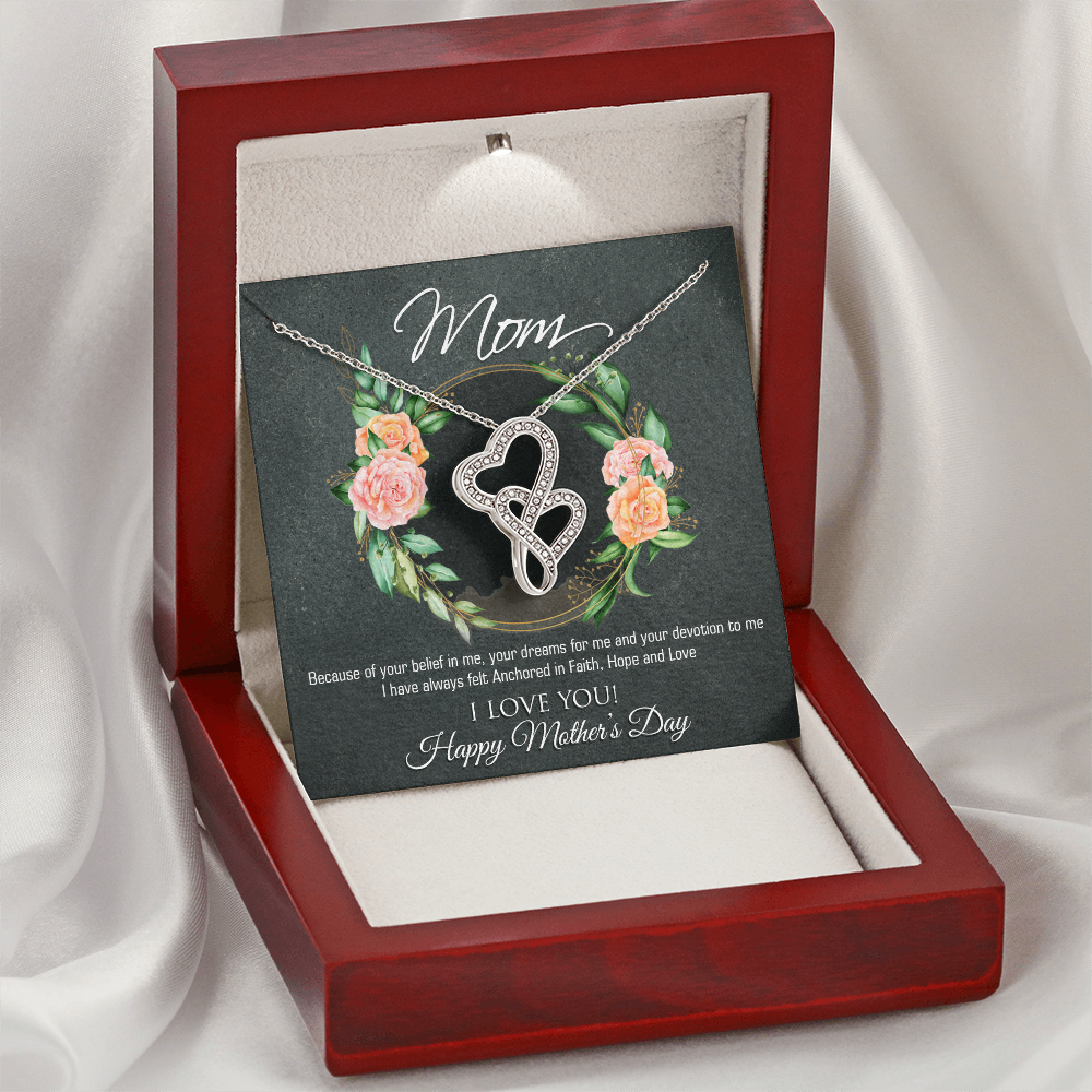 Mother's Day Gift for Mom – Heart to Heart Necklace – Emotional Jewelry Gift for Mother – Love Necklace for Mom - FORGEDnLOVE