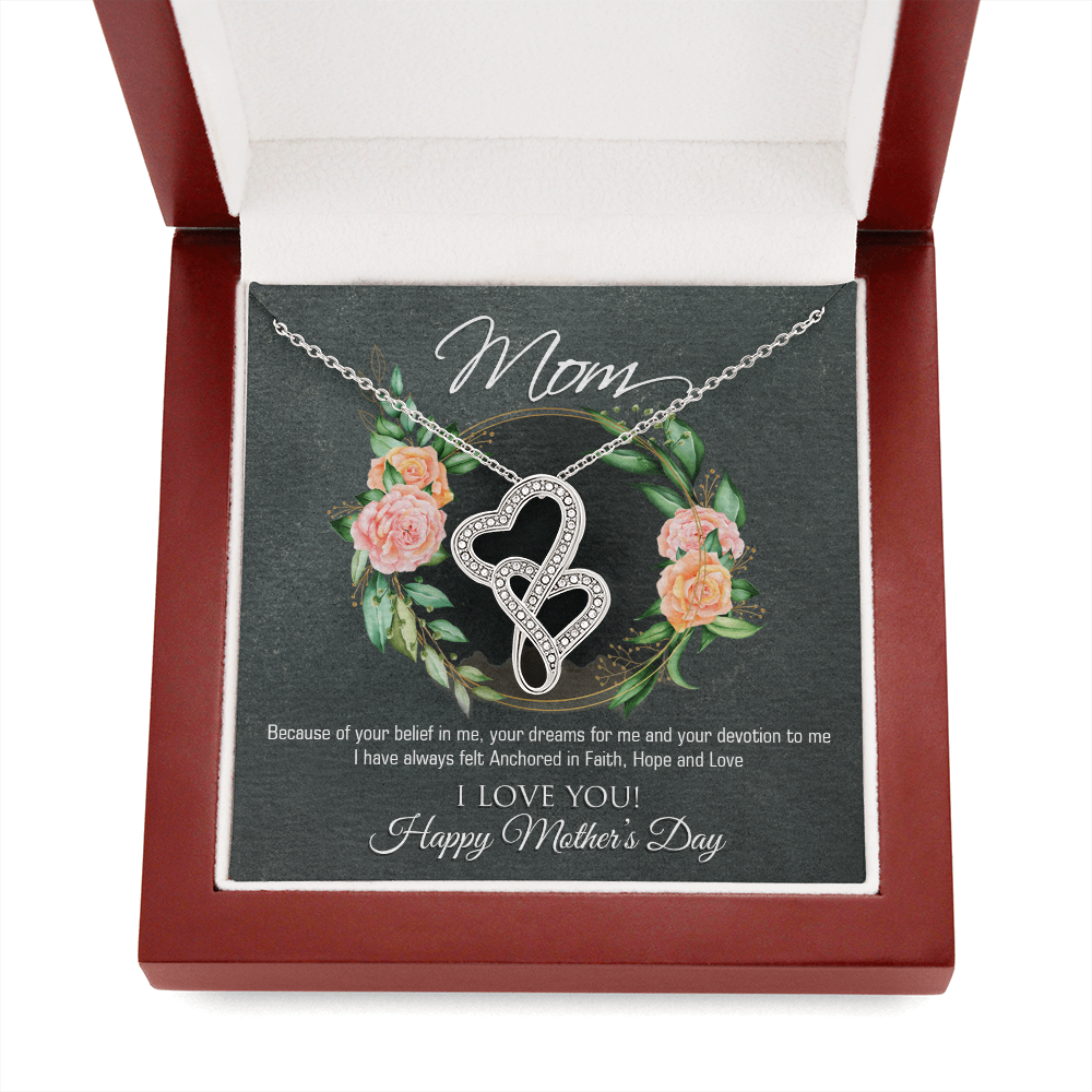 Mother's Day Gift for Mom – Heart to Heart Necklace – Emotional Jewelry Gift for Mother – Love Necklace for Mom - FORGEDnLOVE