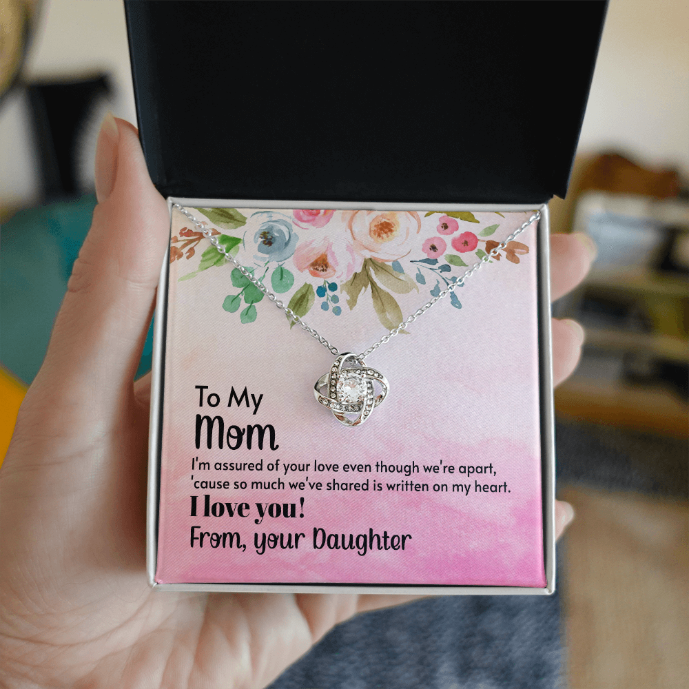 Mother's Day Gift from Daughter – Love Knot Necklace for Mom – Emotional Gift from Daughter to Mother – Jewelry Gift for Mom - FORGEDnLOVE