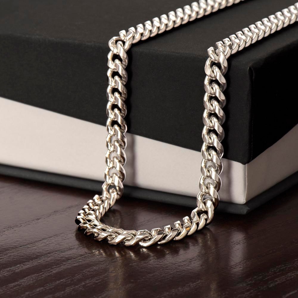Men's Cuban Link Chain Necklace – Symbol of Strength & Resilience - FORGEDnLOVE