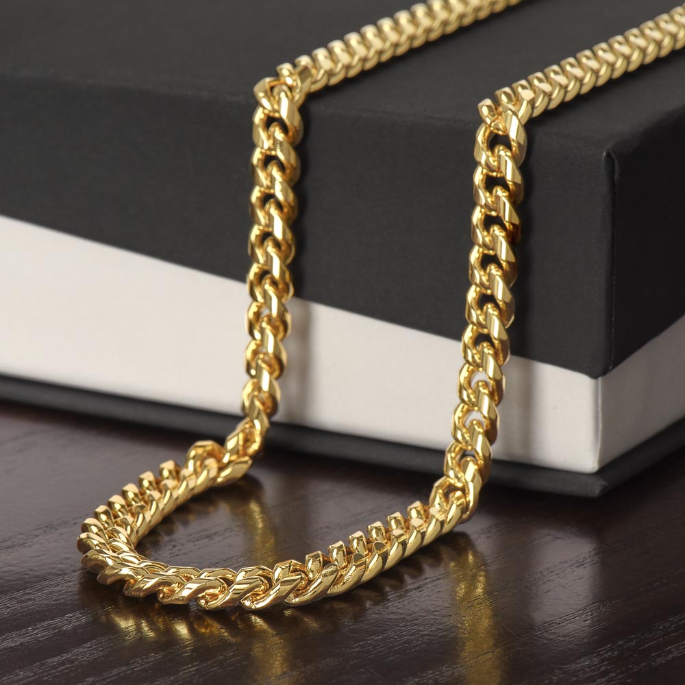Men's Cuban Link Chain Necklace – Symbol of Strength & Resilience - FORGEDnLOVE