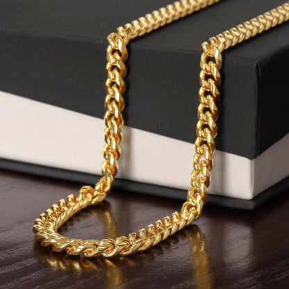Men's Cuban Link Chain Necklace – Symbol of Strength & Resilience - FORGEDnLOVE