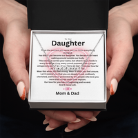 Personalized Daughter Name Necklace – A Forever Love Gift From Mom & Dad - FORGEDnLOVE