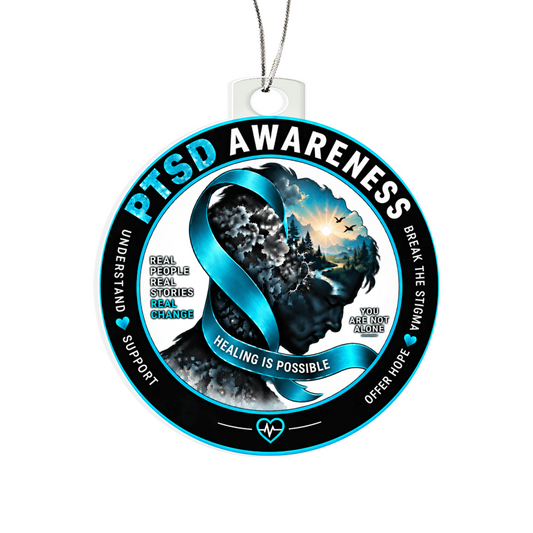 PTSD Awareness Ornament | Healing Is Possible | You Are Not Alone