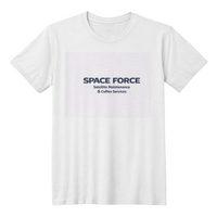 Funny Space Force Shirt – Satellite Maintenance & Coffee Services | Space Force Humor Tee | Military Space Shirt | Guardian Gift - FORGEDnLOVE