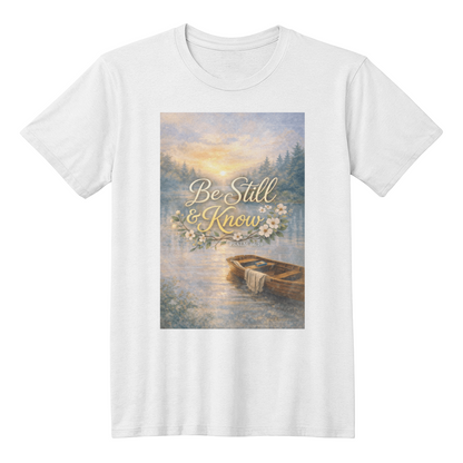 Be Still and Know Christian Shirt – Psalm 46:10 Faith Comfort Apparel - FORGEDnLOVE