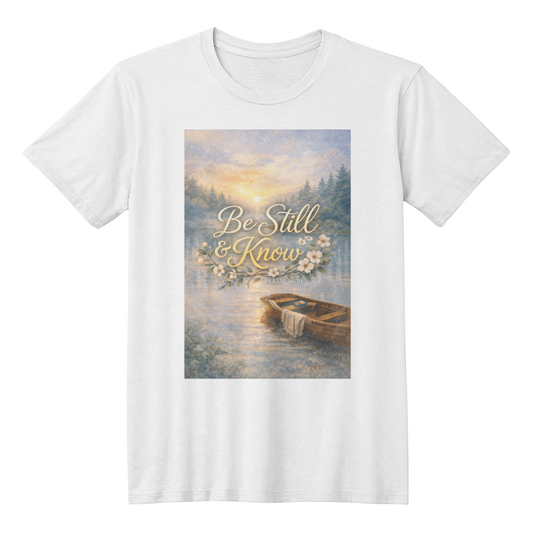 Be Still and Know Christian Shirt – Psalm 46:10 Faith Comfort Apparel - FORGEDnLOVE
