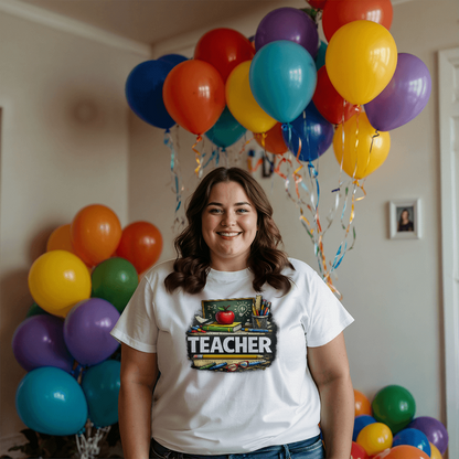 Teacher T-Shirt – Classic Classroom Teacher Graphic Tee | Teacher Appreciation Gift | Back to School Teacher Shirt | Educator Gift - FORGEDnLOVE